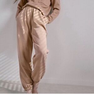LUNYA Set Silksweats Reversible Sweatshirt and Sweatpants *SET Extra Small Tan